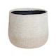 image 1 of Celeste Planter - Ceramic - L21 x W26 x H26 cm - Cream | Brown