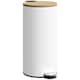image 1 of HOMCOM Kitchen Bin, 30 Litre Pedal Rubbish Bin with Removable Bucket, White