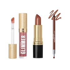 Revlon Get Bronzed Bundle ColorStay Multi-Liner Super Lustrous Lipstick & Glimmer Gloss