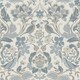 image 1 of World Of Wallpaper Folk Floral Textured Wallpaper - Soft Blue - 10m x 53cm Blue