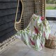 image 3 of Pink & Green Leaves (Blanket)