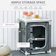 image 5 of Outsunny Outdoor 2-shelf Camping Cupboard Kitchen Station Cook Table Aluminum