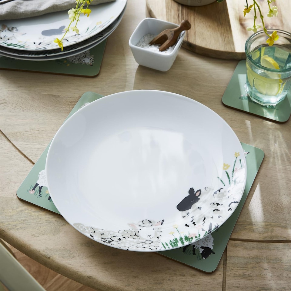 image 1 of Ulster Weavers Woolly Sheep Dinner Plate - Porcelain White