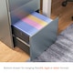 image 6 of Vinsetto 3 Drawer Metal Filing Cabinet Lockable 5 Wheels Compact Under Desk Grey