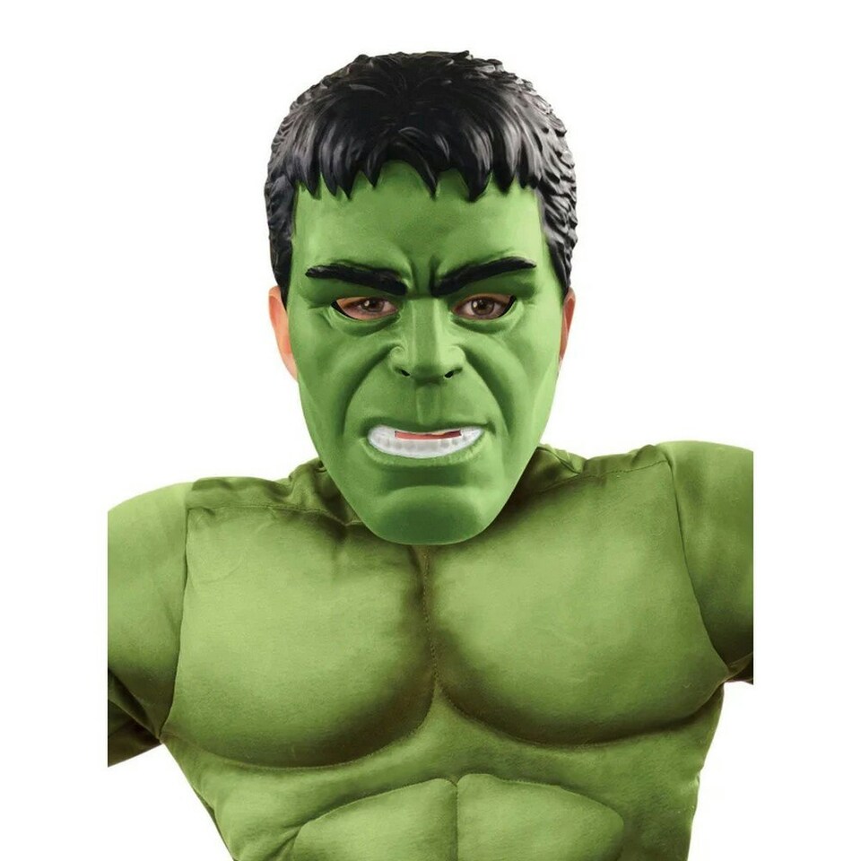 image 1 of Hulk Boys Deluxe Costume - Green/Black - L L