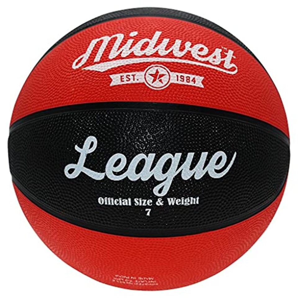 image 1 of Midwest Unisex-Youth League Basketball, Black, 6