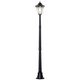image 1 of Outsunny Outdoor Solar Powered Lantern Lamp Garden Lamp Post Light Black