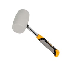 Roughneck White Rubber Mallet, Non-marking - Multi Colour - 680g (24oz)