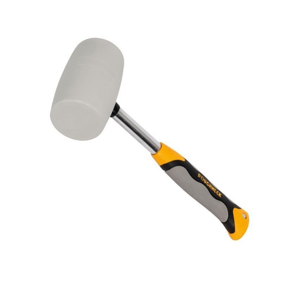 Roughneck White Rubber Mallet, Non-marking - Multi Colour - 680g (24oz)