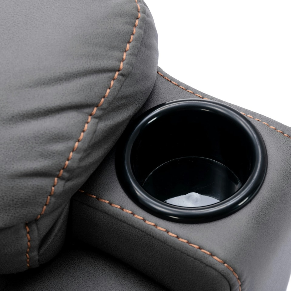 image 1 of Afton Technology Fabric Single Motor Rise Recliner Lift Mobility Chair (Charcoal)