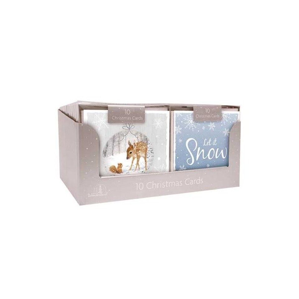 image 1 of 10 Square Winter Wonderland Trend Christmas Cards