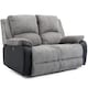 image 1 of Postana 2 Seater Electric High Back Jumbo Cord Fabric Recliner Sofa (Grey)