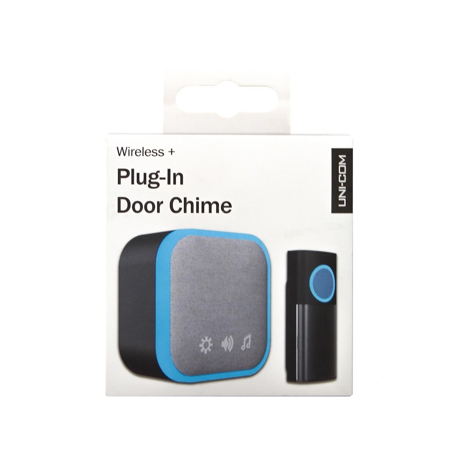 image 1 of Uni-com Plug-in Door Chime (UK Plug) | Multi | Multi Colour | Black | 1