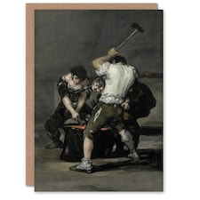 Francisco Goya Art Card The Forge Blacksmiths Oil Painting