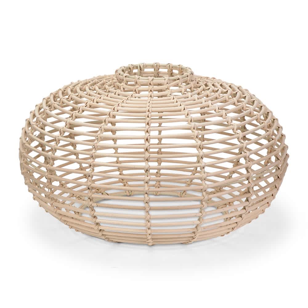 ValueLights Romy Natural Rattan Pendant Ceiling Floor Lamp Light Shade & 4w LED
