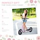 image 10 of HOMCOM Push Scooter, Teen Kids Scooter with 12" EVA Tyres, Pink