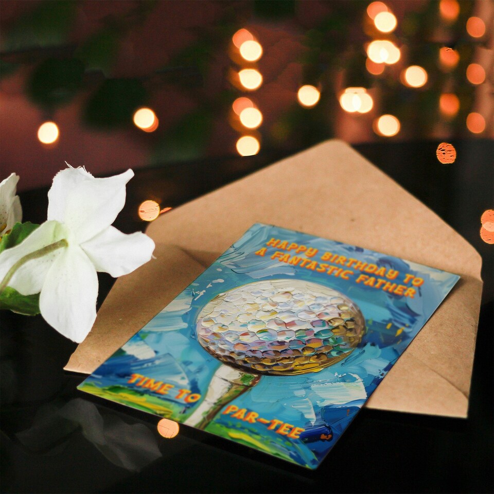 image 1 of Fantastic Golfing Lover Golf Pun Party Par Father Birthday Card