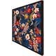 image 1 of Bright red & orange tropical flowers & plants (Picture Frame) Brown | XL