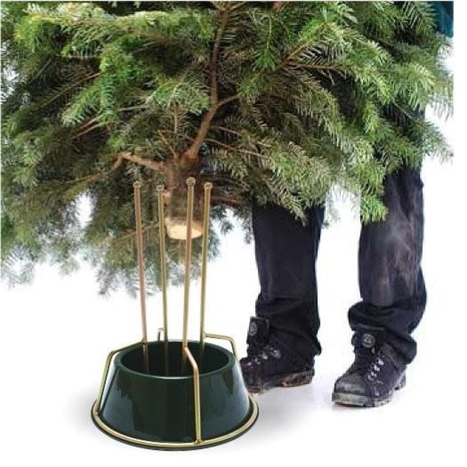 image 1 of Quick Christmas Tree Stand Medium for Real trees up to 8ft Tall