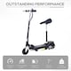 image 3 of HOMCOM Foldable Powered Scooter 120W w/ Adjustable Seat, Brake, Black