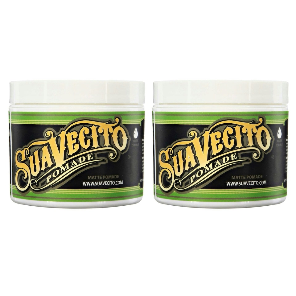 Suavecito Matte Pomade x 2: Medium Hold, Low Shine, 4oz
