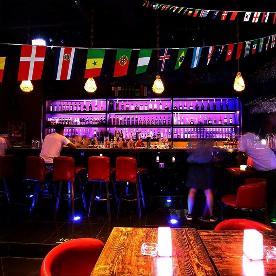 image 1 of Multi Nation Polyester Flag Party Bunting 10m with 32 Flags