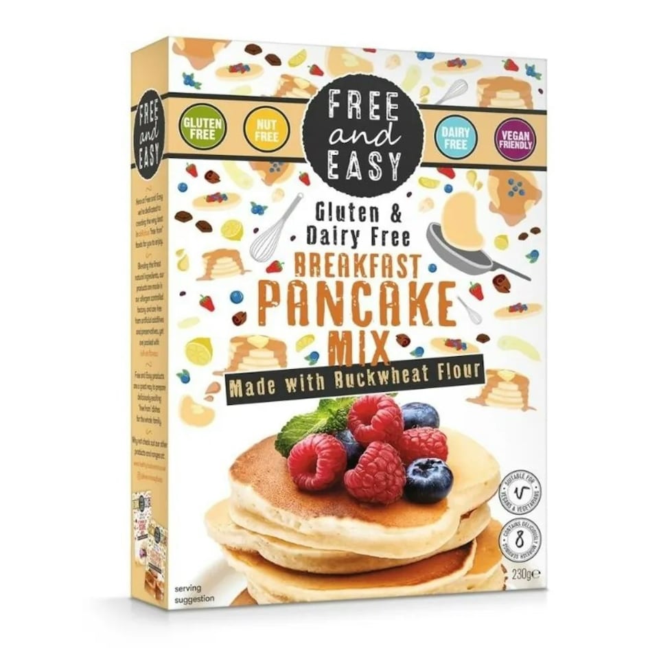 Breakfast Pancake Buckwheat 230g (Free & Easy)