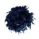 image 3 of Eye-Catching and Modern Small Navy Blue Feather Decorated Pendant Lighting Shade | Blue