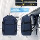 image 6 of Flight Knight Underseat Backpack 45x36x20cm easyJet Free Carry On for Travelling USB Port Padded Comfortable Backpack - Carry On Luggage - Navy | Blue | Navy | 1
