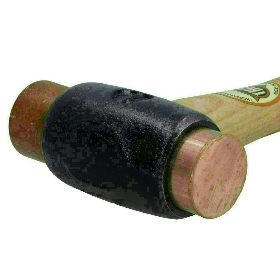 image 1 of Thor No 1 Copper & Rawhide Faced Hammer / Hide Mallet Dead Blow TE401