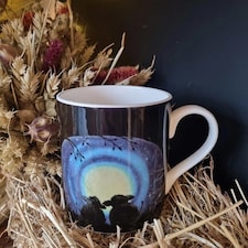 Lucy's Farm Moonlit Moo Cow Regular Mug