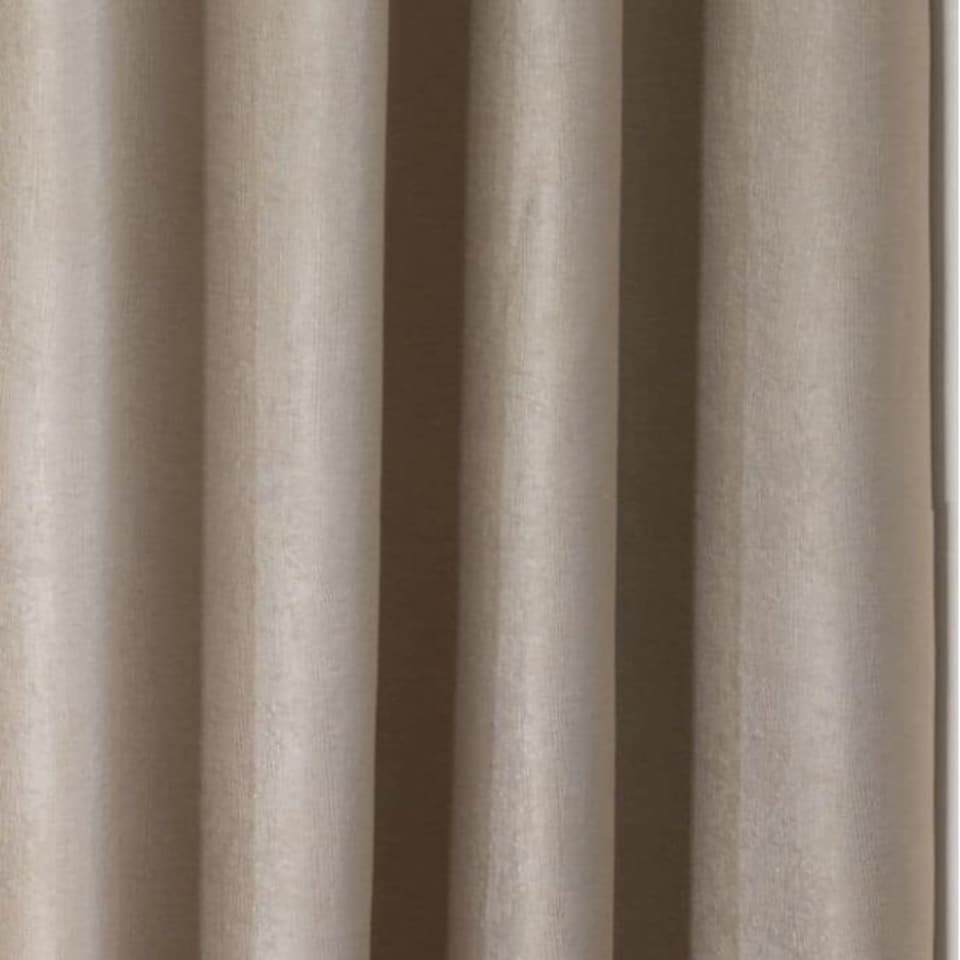 Luxe Textured Woven Blackout Eyelet Curtains 228cm x 228cm Natural Brown | Natural