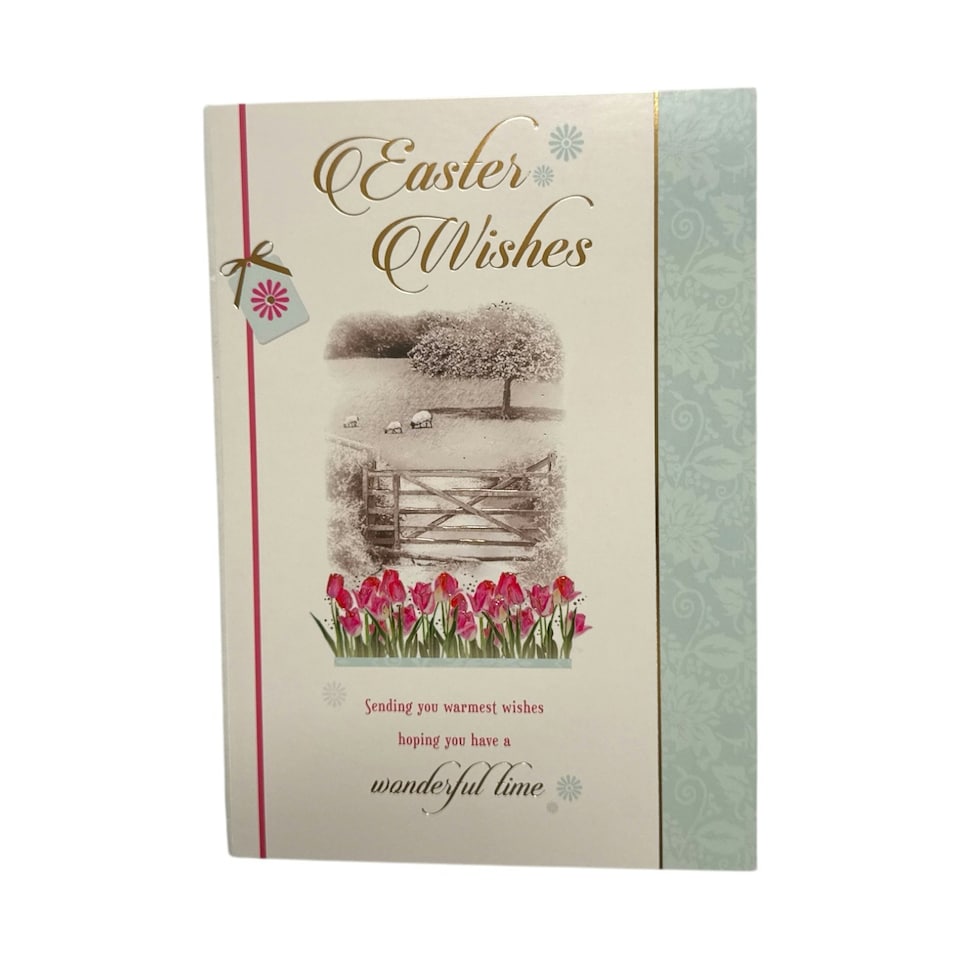 image 1 of Wonderful Time Joy And Happiness Open Easter Card