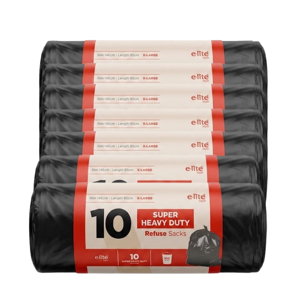 image 1 of Elite Heavy Duty Bin Bag 10s - Pack of 6