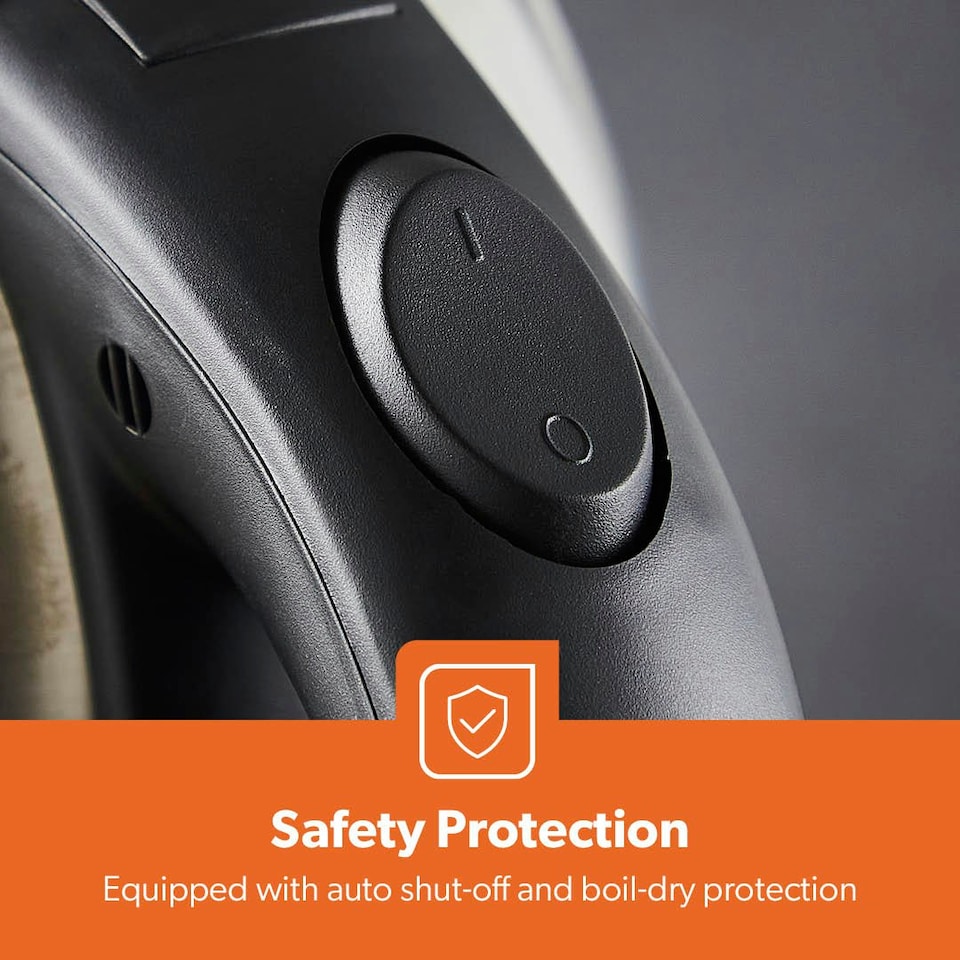 image 1 of GEEPAS Electric Kettle & 2 Slice Bread Toaster Kitchen Set