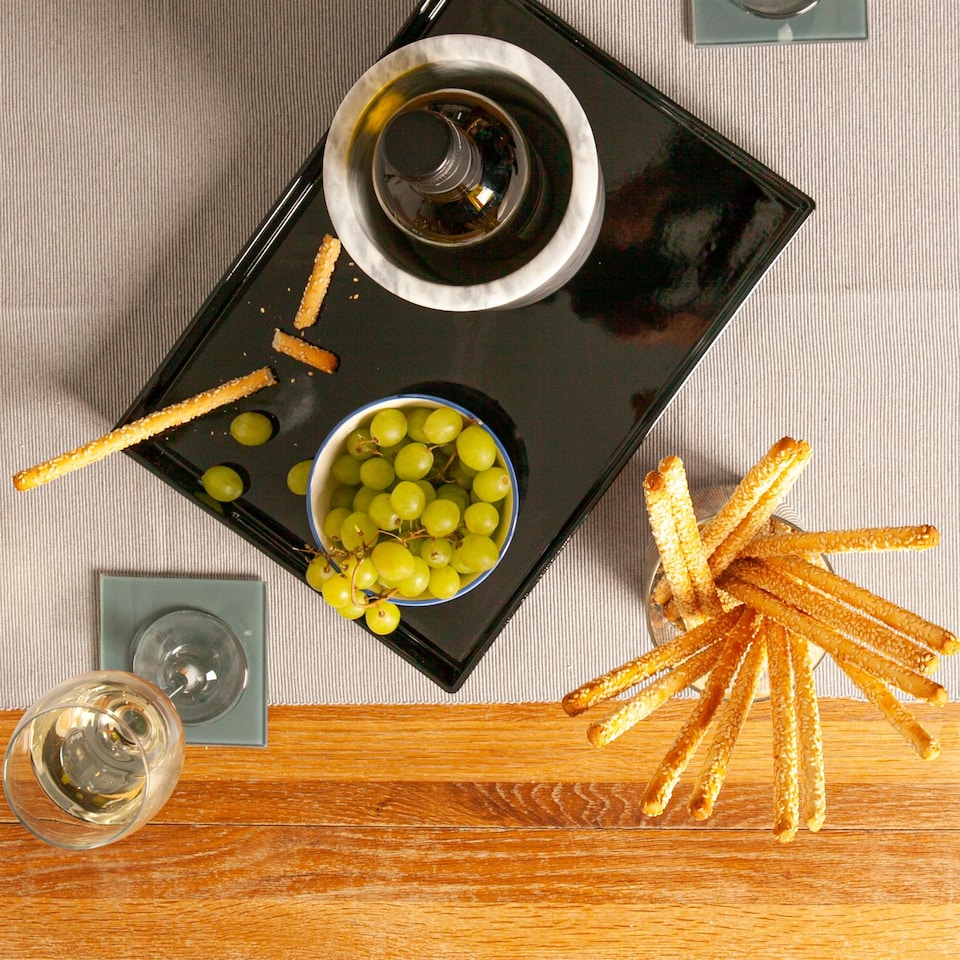 image 1 of Argon Tableware Rectangle Serving Tray - 34.5 x 25cm - Black | Black | Black