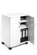 image 2 of Durable 2 Door Office Filing Storage Trolley on Wheels | 75cm White | White