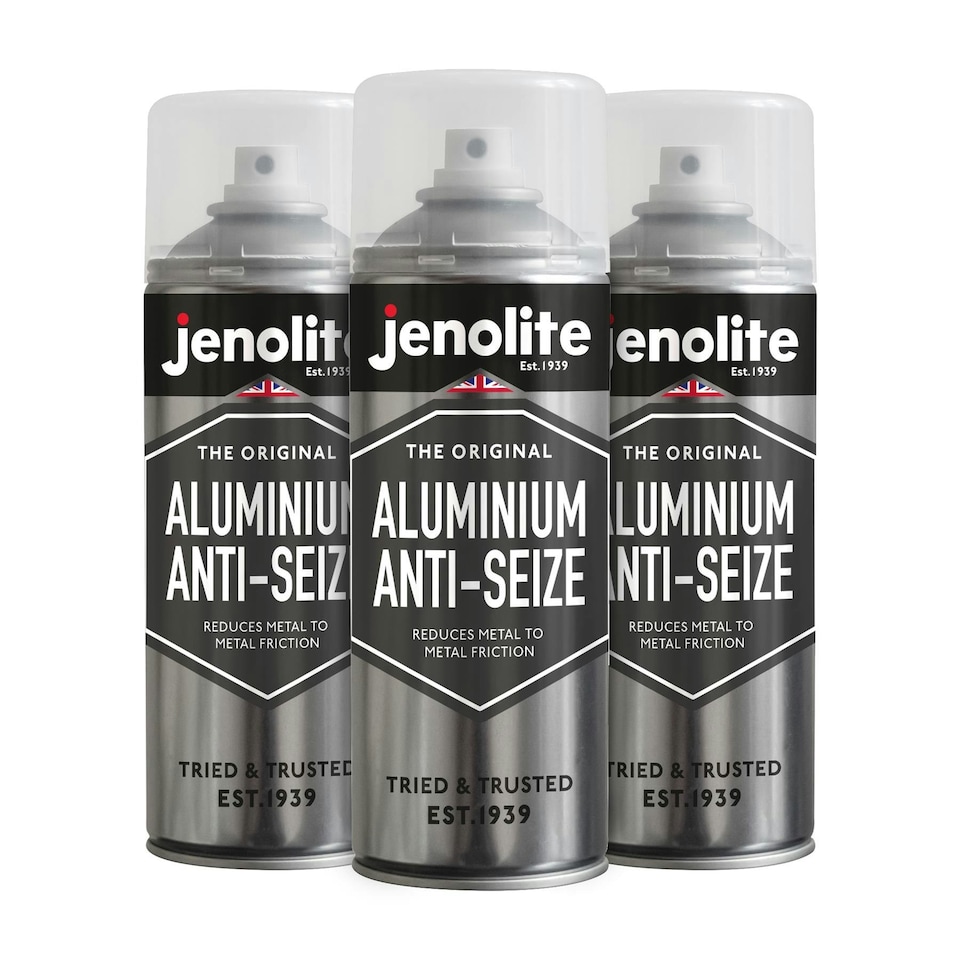 Jenolite Temperature Resistant Aluminium Anti-Seize Spray - 400ml - 3-Pack