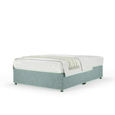 Duckegg Linen No Drawer Divan Base Small Double