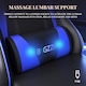 image 3 of Rattantree Ergonomic Gaming Chair Massage Lumbar Footrest Leather Swivel 150 Kg Capacity