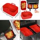image 3 of SPARES2GO Basket Drawer Liner and Multi Layer Shelf Racks Skewer Rack Set for Air Fryer