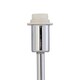 image 6 of First Choice Lighting Set of 2 Chrome Touch Operated Table Lamps with White Cut Out Shades Chrome | White