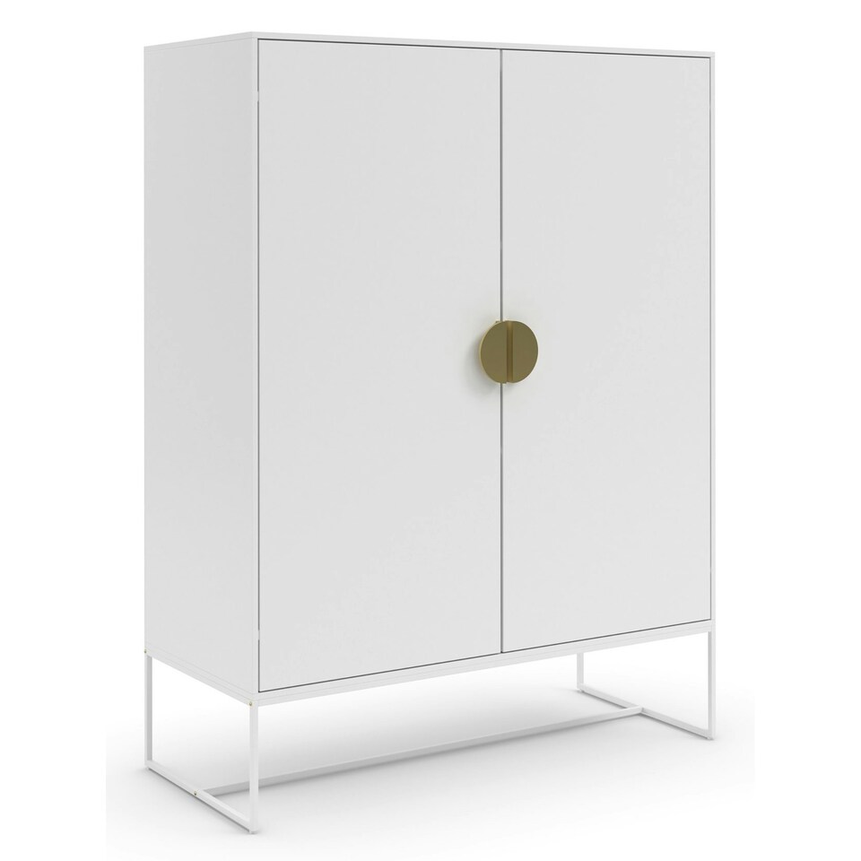 image 1 of Asia Cabinet with 2 Doors in Anthracite Grey | Anthracite