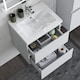 image 7 of AICA 500mm Wall Mounted Bathroom Vanity Unit With Ceramic Basin,2 Soft Close Drawers for Storage,White,Flat packed