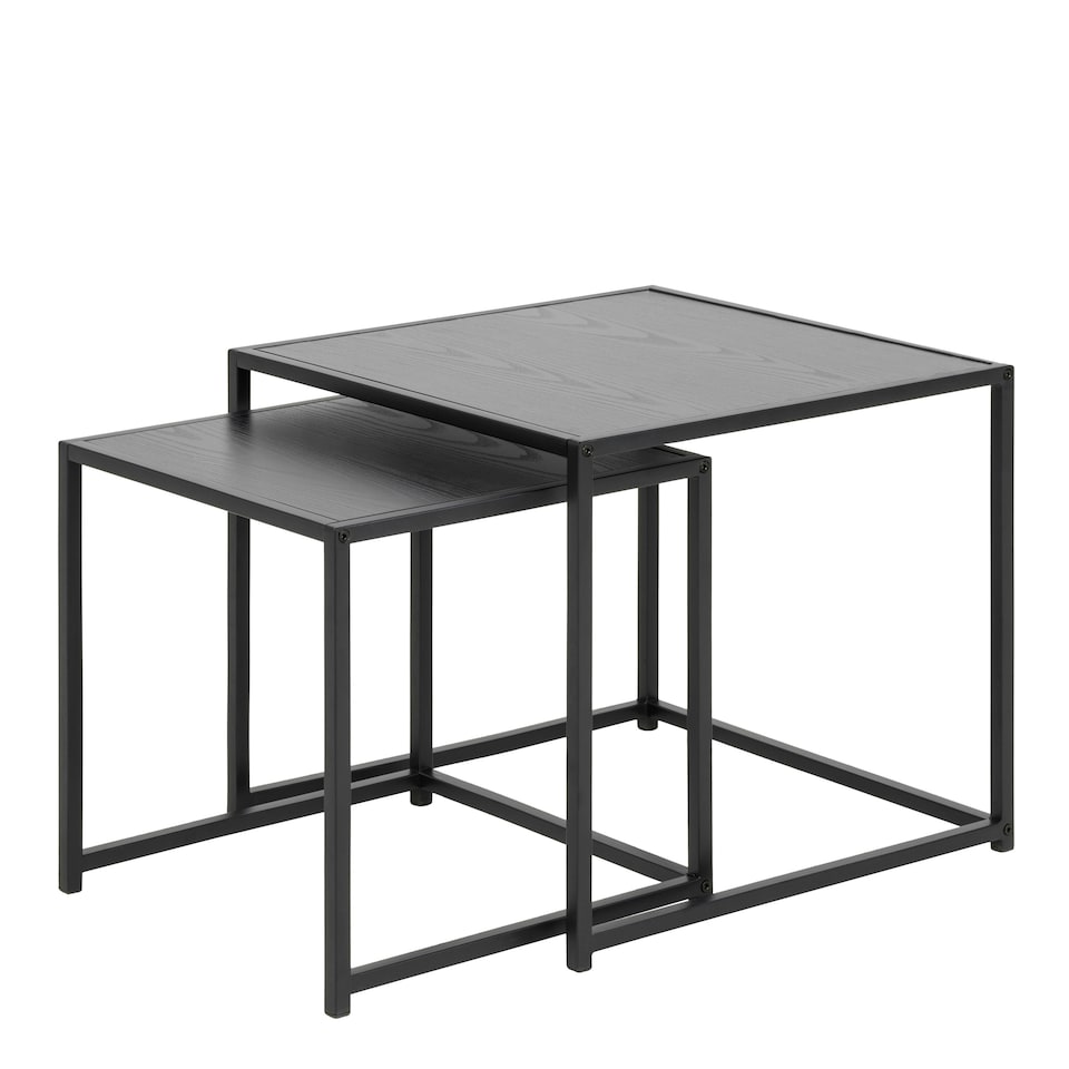 image 1 of Seaford Nest of Tables in Ash Black