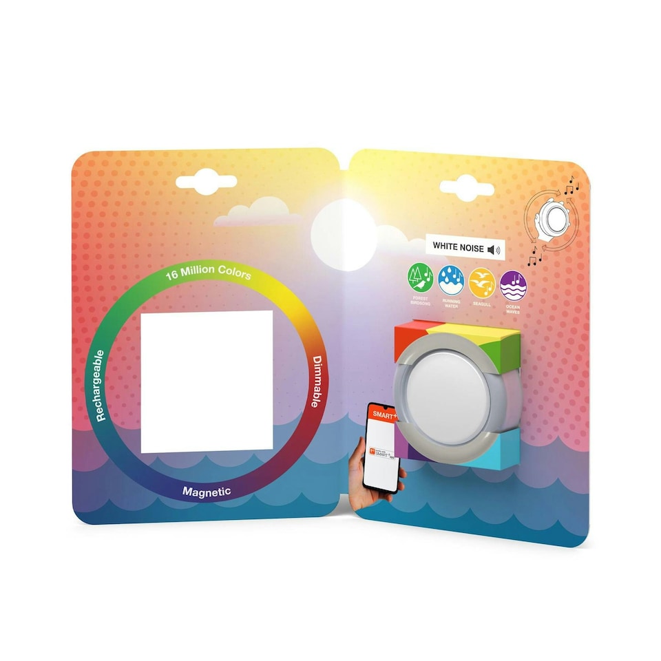 image 1 of Osram Smart Dot it Twist and Shake RGBW Smart Lamp 40 lm 4000 K Silver White | White