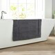 image 1 of Bliss Pima 100% Cotton Bath Mat 50x80cm – Ultra-Soft 1600GSM Luxury Bathroom Rug Grey | Carbon | 50 x 80cm1