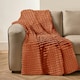 image 2 of Velosso Chunky Cord Waffle Plush Heavy Blanket - 200cm x 240cm Green | Olive