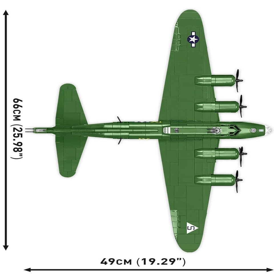 image 1 of Boeing B17G "Flying Fortress" brick plane model - COBI 5750- 1210 bricks