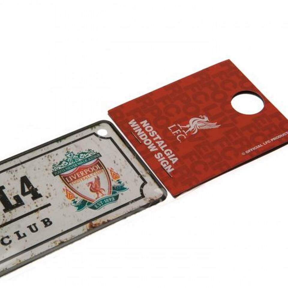 image 1 of Liverpool FC Retro Window Sign | Multi | Multicoloured | 1